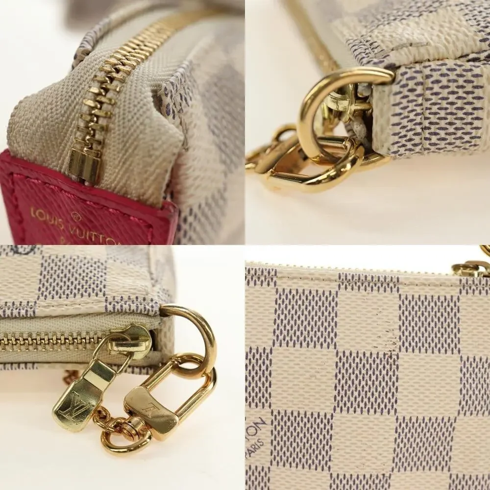Louis Vuitton Damier Azur Mini Pochette Accessoires Pouch White